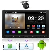 ATOTO Double Din Car Stereo with Backup Camera, 10.1 Car Stereo Head Unit Wireless Apple CarPlay & Android Auto ,2G+32G with Bluetooth GPS Navigation /USB,AI Chat Radio