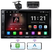 ATOTO Double Din Car Stereo with Backup Camera & Bluetooth Diagnostic OBDII, 7 Touchscreen Car Radio Wireless CarPlay Android Auto,GPS Navigation