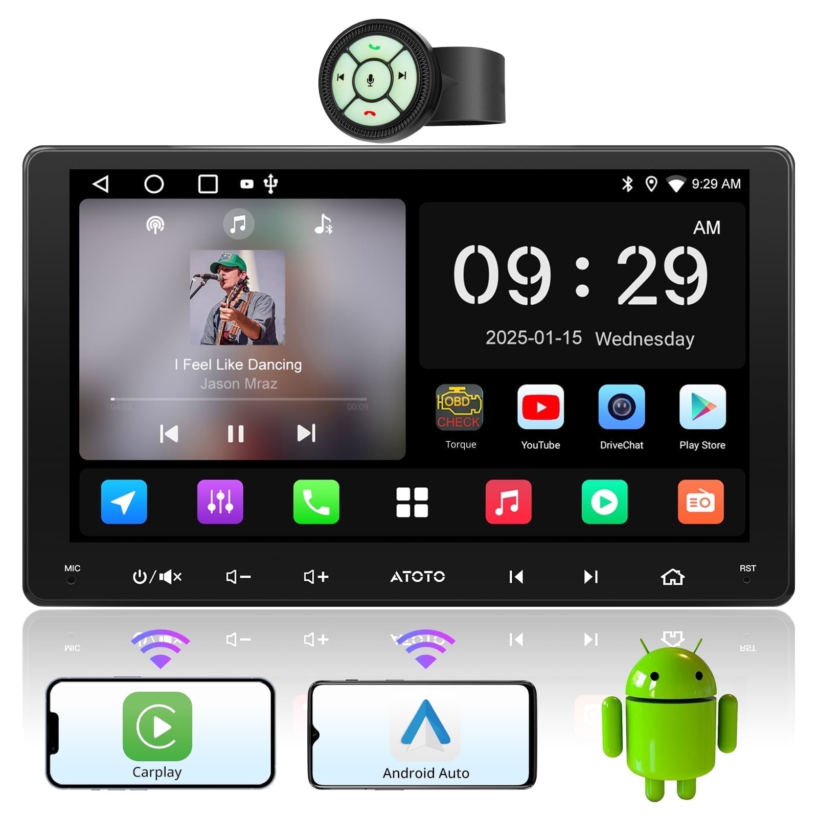 ATOTO S8 Premium 10.1 inch Touchscreen Car Stereo, Wireless