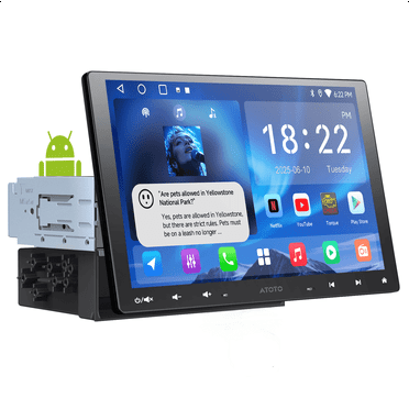 ATOTO Single &Double Din Car Stereo 10.1 in Touchscreen Head Unit Wireless Apple Carplay&Wireless Android Auto Head Unit Car Radio MirrorLink DSP/FM AI Chat