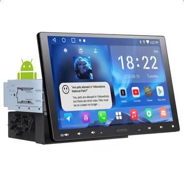 ATOTO Single &Double Din Car Stereo 10.1 in Touchscreen Head Unit Wireless Apple Carplay&Wireless Android Auto Head Unit Car Radio MirrorLink DSP/FM AI Chat