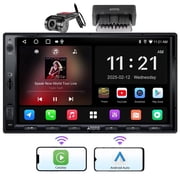 ATOTO Double Din Android Car Stereo +Dash Cam+Blutooth ODBII,7 inch Radio 2GB+32GB,A5 Wireless Carplay & Android Auto Head Unit, GPS/FM/AM,AI Chat Head Unit A5