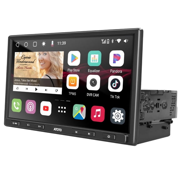 ATOTO S8 10.1" Android Single & Double DIN Car Stereo 6G +128G,with 4G LTE | QLED Floating Adjustable Touchscreen | Gestures | AI ChatGPT, Dual BT, DSP 36-Band EQ