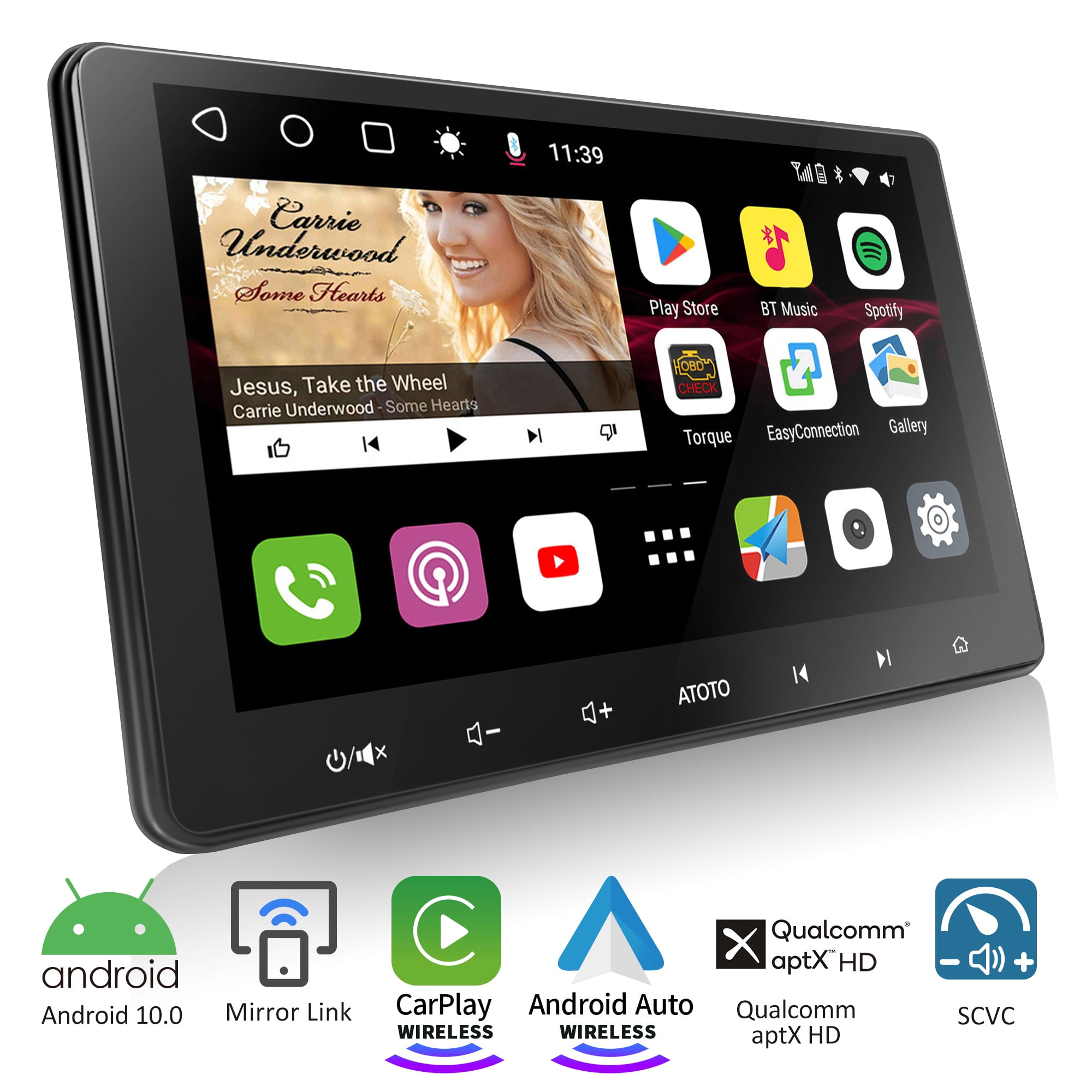 Autoradio universel - Apple Carplay & Android Auto - Bluetooth