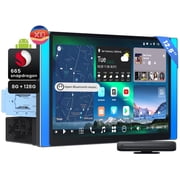 ATOTO Single Din & Double Din Car Stereo 12.5 QLED Floating Touchscreen HD Display Wireless Carplay & Android Auto Car Radio with ChatGPT, 8G+128G Built-in 4GLTE, DSP&SCVC, Dual Bluetooth