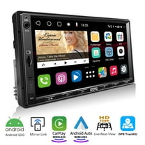 8-core 4+64G Android 12.0 Double Din Car Stereo with Wireless  Carplay/Android Auto 7 Inch IPS Touch Screen Car Radio Support phonelink  GPS Navigation