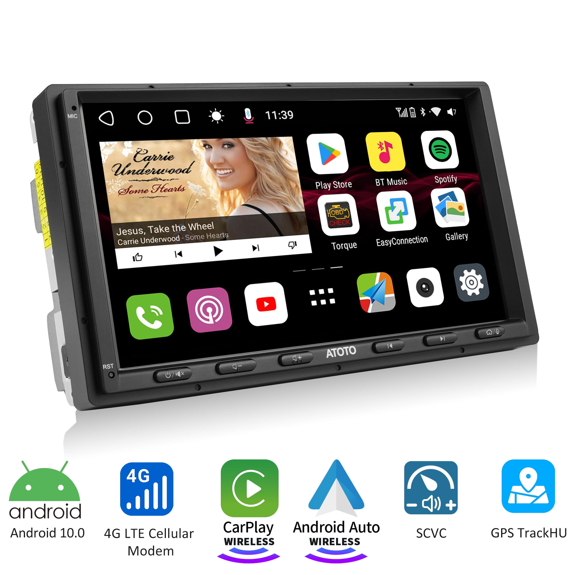 Autoradio GPS Carplay Android adaptable
