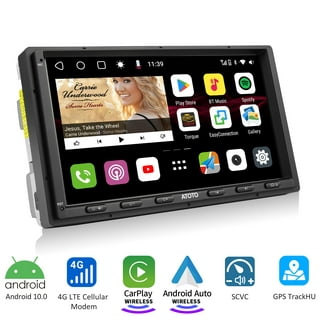 Dual Electronics DCPA901W 9-inch Certified Apple CarPlay Android Auto Wired  or Wireless, Single DIN Touchscreen Car Stereo Radio, Built-in Bluetooth, Backup Camera Input