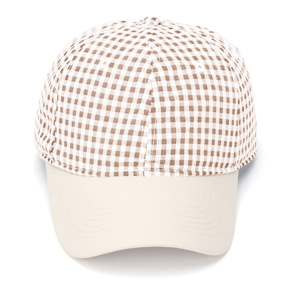 ATOYSOY Baseball Hats For Women Plaid Woven Fabric Double Panel Structure Womens Hats Sun Hats For Women Summer Hats For Women Beach Travel Womens Summer Caps