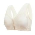 thumbnail image 1 of ATOYSOY Bras for Older Women Front Closure,Lace Underwire Bra for Women Elegant Everyday Bra with Light Padding (White,50), 1 of 7