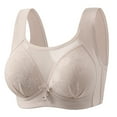 thumbnail image 1 of ATOYSOY Bras for Women Fashion Breathable Underwear Comfortable Bra Solid Color Soft Everyday Bras (Gray,XL), 1 of 4