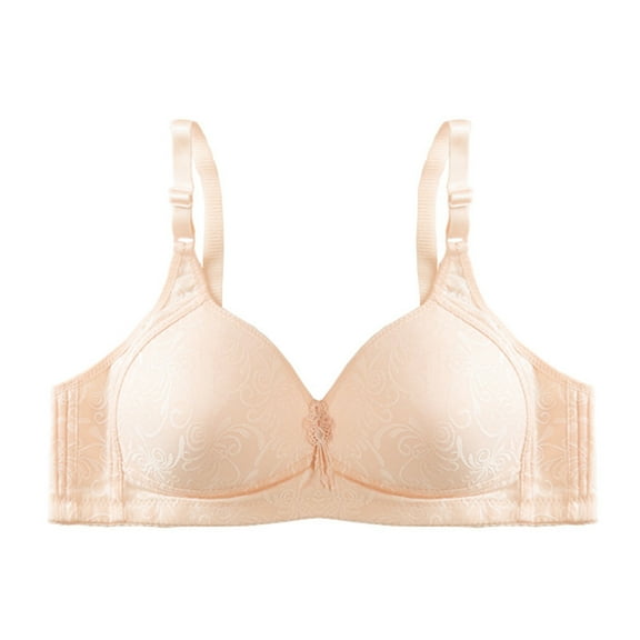 ATOYSOY Bras for Women Fashion Comfortable Bra Solid Color Soft Breathable Underwear Everyday Bras (Khaki,M)