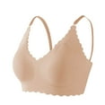 thumbnail image 1 of ATOYSOY Bras for Women Soft Underwear Fashion Comfortable V Neck Seamless Push Up Bralettes with Support Everyday Bras (Khaki,L), 1 of 6