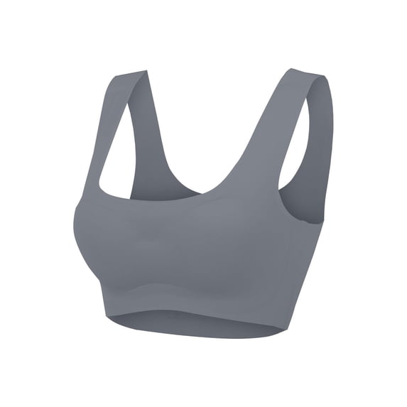 ATOYSOY Breathable Sport Bras for Women Seamless High Support Wireless Bras (Dark Gray,XXXL)
