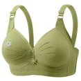 thumbnail image 1 of ATOYSOY Comfortable Wireless Everyday Bras for Women Push Up Sport Bras Fashion Straps Soft Comfy Bralettes Underwear (Green,40), 1 of 3