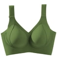thumbnail image 1 of ATOYSOY Comfortable Wireless Everyday Bras for Women Ribbed Push Up Breathable Seamless Bra Bralette Everyday Underwear (Green,3XL), 1 of 9