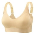 thumbnail image 1 of ATOYSOY Comfortable Wireless Everyday Bras for Women Ribbed Push Up Wireless Bra Seamless Everyday Underwear (Khaki,XL), 1 of 2