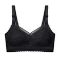 thumbnail image 1 of ATOYSOY Everyday Bra Daily Lace Splicing Breathable Push Up Underwear Wireless Workout Girls Teens Clearance Smoothing Comfy Bra Black, 1 of 9