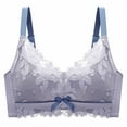thumbnail image 1 of ATOYSOY Everyday Bra Daily Lace Splicing Breathable Push Up Underwear Wireless Workout Girls Teens Smoothing Comfy Bra Purple, 1 of 9