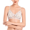 thumbnail image 1 of ATOYSOY Everyday Bra Daily Lace Splicing Breathable Push Up Underwear Wireless Workout Thin Lightly Girls Teens Clearance Smoothing Comfy Bra Pink, 1 of 2