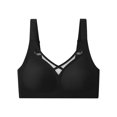 thumbnail image 1 of ATOYSOY Everyday Bra Wirefree Breathable Push Up Underwear Solid Color Smoothing Comfort Bra Fitness Workout Support Full Coverage Bra Seamless Black, 1 of 7