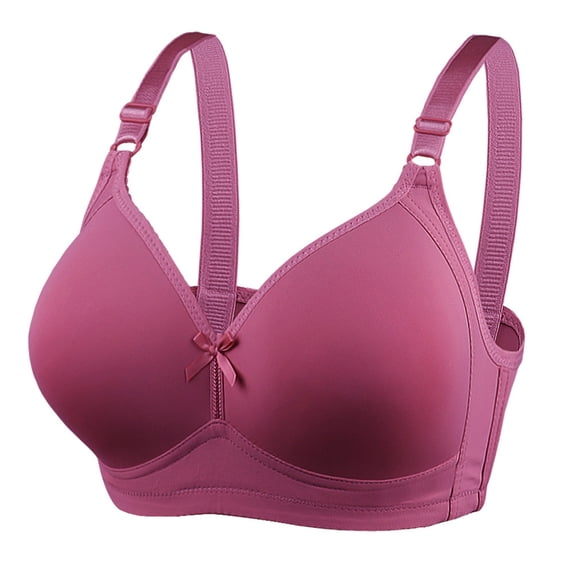 ATOYSOY Everyday Bra Wireless Nursing Support Full Coverage Bra Breathable Push Up Underwear Workout Thin Lightly Girls Teens Seamless Crop Tops Camisoles Comfy Bra Purple