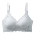 thumbnail image 1 of ATOYSOY Everyday Sports Bra Push Up Underwear Yoga Running Activewear Wirefree Workout Breathable Seamless Adjustable Bralette Comfy Bra Girls Teens Gray L, 1 of 2