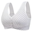 thumbnail image 1 of ATOYSOY Front Closure Bras for Women Wireless Lightweight Breathable Solid Color Bra Full Support Underwire Bra (Black,44), 1 of 3