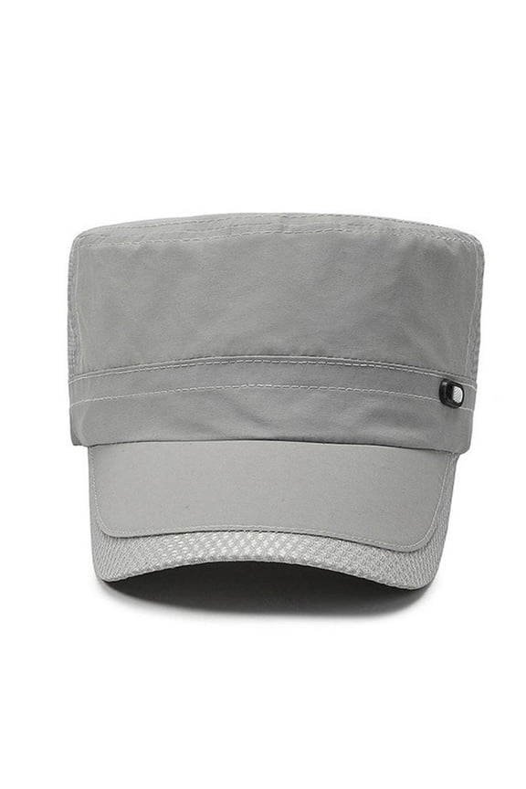 Hats For Women Flat Top Side Mesh Panel Snap Fastener Womens Hats Sun Hats For Women Summer Hats For Women And Men Solid Color Travel Daily Womens Caps