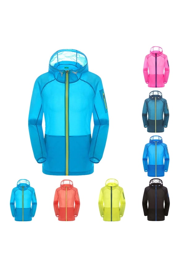 Jacket for Women Light Thin Breathable Outdoor Cycling Quick Drying Comfort Jacket Hoodie Skin Clothing Jacket Black L