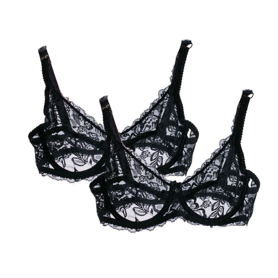ATOYSOY Ladies' Embroidered Lace Underwire Bra Breathable Unlined Bra Soft Supportive Lace Lingerie for Daily Use Year-Round Intimates for Daily Multiple Color Choices