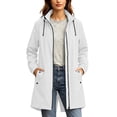 thumbnail image 1 of ATOYSOY Long Raincoat for Women Waterproof Rain Jackets with Hooded Outdoor Light Windbreaker Trench Coat 2026, 1 of 1
