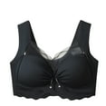 thumbnail image 1 of ATOYSOY Mesh Everyday Sports Bra Push Up Underwear Ruched Wirefree Workout Breathable Yoga Running Activewear Bralette Comfy Bra Girls Teens Black XXL, 1 of 6