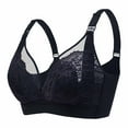 thumbnail image 1 of ATOYSOY Nursing Everyday Bra Lace Splicing Breathable Push Up Underwear Wireless Workout Thin Lightly Girls Teens Smoothing Comfy Bra Black, 1 of 6