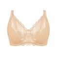 thumbnail image 1 of ATOYSOY Plus Size Everyday Bra Lace Splicing Breathable Push Up Underwear Underwired Thin Lightly Workout Support Full Coverage Bra Girls Teens Smoothing Comfy Bra Beige, 1 of 6