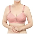thumbnail image 1 of ATOYSOY Plus Size Everyday Bra Wireless Breathable Push Up Underwear Workout Solid Color Girls Teens Seamless Smoothing Comfort Bra Clearance Pink, 1 of 4