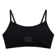 thumbnail image 1 of ATOYSOY Plus Size Everyday Bra Wireless Camisole Crop Tops Breathable Push Up Underwear Workout Solid Color Girls Teens Seamless Smoothing Comfort Bra Black, 1 of 5