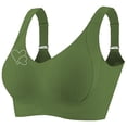 thumbnail image 1 of ATOYSOY Seamless Bras for Women Lifting Push Up Breathable Supportive Bra Plus Size Everyday Bralettes Underwear (Green,3XL), 1 of 9