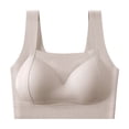 thumbnail image 1 of ATOYSOY Sports Bras For Women Soft Comfortable Breathable Ladies Seamless Sports Bra Push Up Wireless Padded Bralette for Special Occasion (Khaki,M), 1 of 3