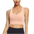 thumbnail image 1 of ATOYSOY Sports Everyday Bra Camisole Crop Tops Breathable Push Up Underwear Workout Running Gym Yoga Girls Teens Smoothing Comfort Bra Gold, 1 of 6