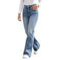 thumbnail image 1 of ATOYSOY Straight Leg Jeans for Women Trendy Mid Waisted Double Button Stretchy Wash Casual Jeans, 1 of 1