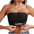 thumbnail image 1 of ATOYSOY Strapless Bras for Women Strapless Front Buckle with Non-Pad Seamless Comfortable Front Closure Bra Tube Top (Black,XL), 1 of 5