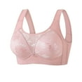 thumbnail image 1 of ATOYSOY Support Bras for Women Ladies Push Up Full Support No Underwire Lifting Gathered Bra Comfortable Soft Breathable for Style and Support (Pink,XXL), 1 of 8
