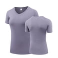 thumbnail image 1 of ATOYSOY Women's Casual V Neck Short Sleeve Blouses Soft Comfortable Shirts for Everyday Wear Stylish and Versatile Tops, 1 of 4