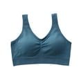 thumbnail image 1 of ATOYSOY Wireless Bras for Women Solif Comfy No Underwire Push Up Supportive Bra Everyday Underwear (Blue,Free Size), 1 of 3