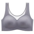 thumbnail image 1 of ATOYSOY Women's Everyday Bra Breathable Push Up Underwear Sports Smoothing Comfort Bra Seamless Clearance Gray XL, 1 of 3