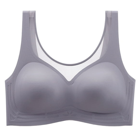 ATOYSOY Women's Everyday Bra Breathable Push Up Underwear Sports Smoothing Comfort Bra Seamless Clearance Gray XL