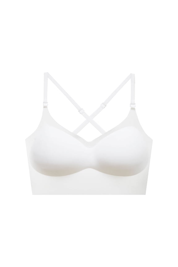 Women's Everyday Bra Seamless Wirefree Comfort Bra Bralette Solid Color Underwear Teens Workout Breathable Push Up S