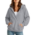 thumbnail image 1 of ATOYSOY Women's Hoodies Sweatshirts Cute Long Sleeve Tops Loose Pullover Shirts with Pocket, 1 of 7