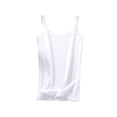 thumbnail image 1 of ATOYSOY Women's Lace Splicing Loose Tank Tops Cotton Linen Camisole Activewear Spaghetti Strap Casual Undershirt Running Girls Basic Tees Summer Workout White, 1 of 3